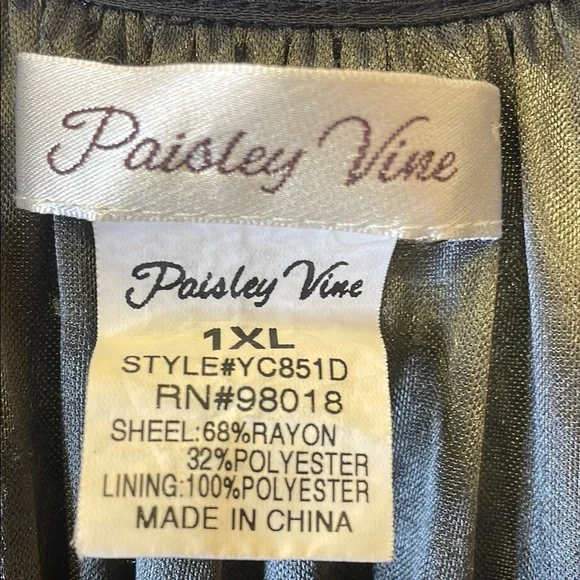 Paisley Vine Metallic Dress - Picture 4 of 4